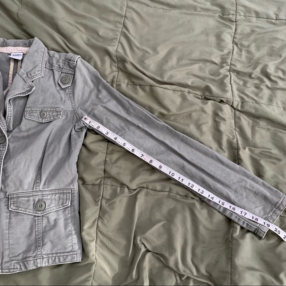 FOREST GREEN WOMENS BLAZER JACKET TEENS MINIMAL - Picture 3 of 4